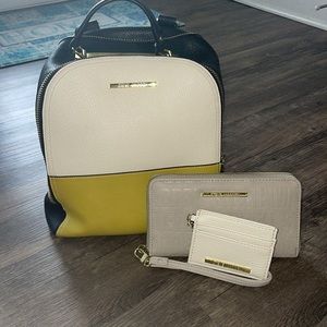 Steve Madden Backpack, clutch, card holder